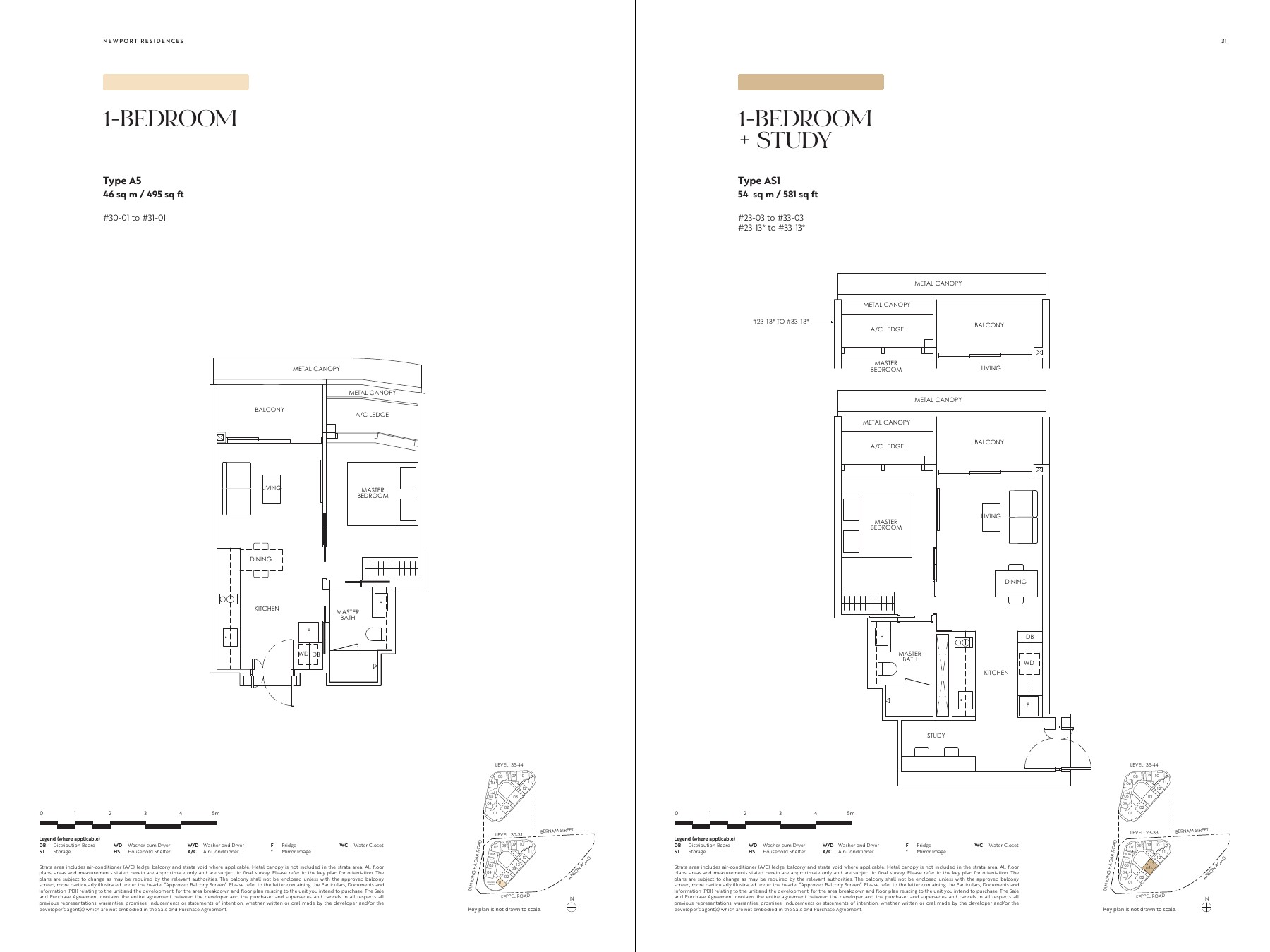 Newport Residences 3 Bedroom 3 Bedroom collection floor plan