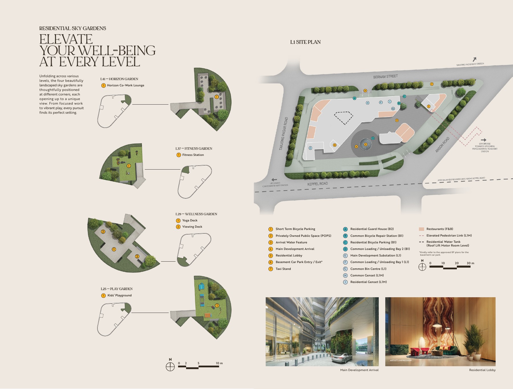 Newport Residences official site plan and facilities legend
